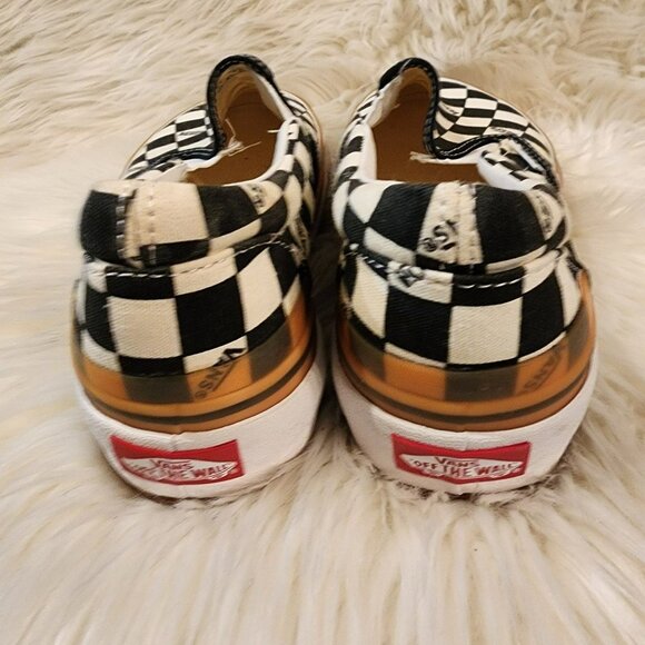 VANS Era Stacked Checkerboard Slip On Canvas Shoes - Picture 5 of 6